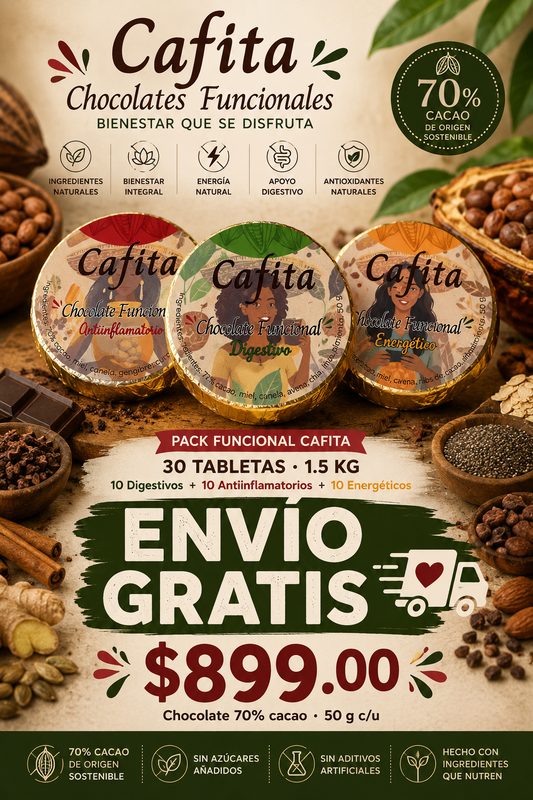 Pack Funcional Cafita 30 Tabletas 50 g