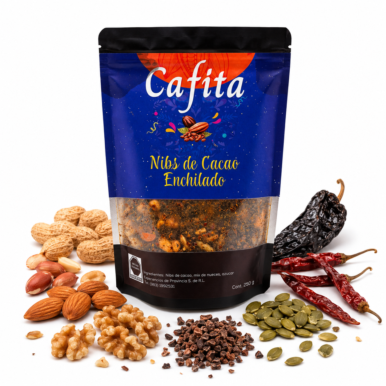 Nibs de Cacao Enchilados Cafita