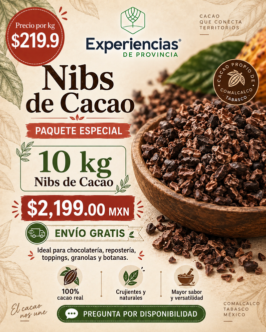 Nibs de Cacao 10 Kg (Paquete Especial)